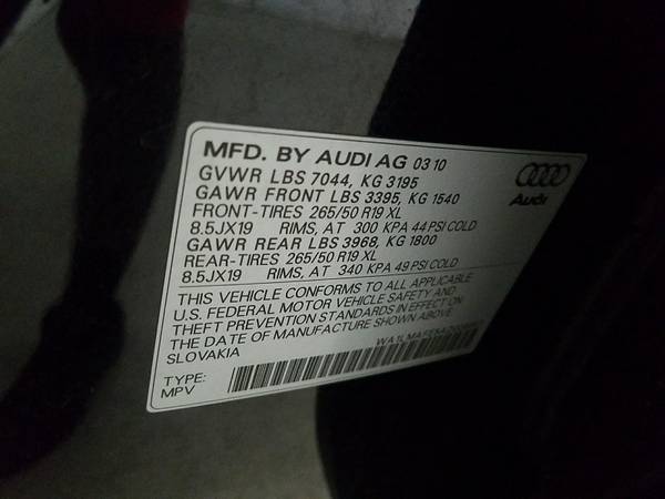 2010 Audi Q7 Premium Plus TDI * Low Miles * Clean History * New Tires for sale in Davie, FL – photo 16