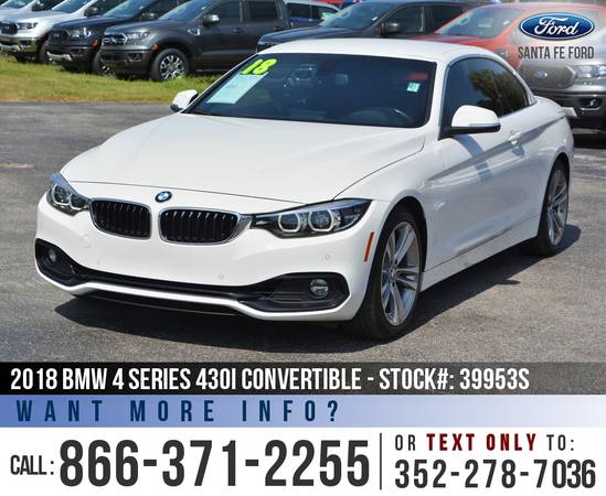 *** 2018 BMW 4 Series 430i *** Bluetooth - Leather Seats - SiriusXM for sale in Alachua, FL – photo 3