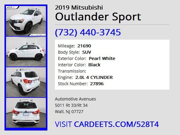 2019 Mitsubishi Outlander Sport, Pearl White - - by for sale in Wall, NJ – photo 22