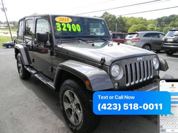 2018 Jeep Wrangler JK Unlimited Sahara 4WD - EZ FINANCING AVAILABLE! for sale in Piney Flats, TN – photo 4