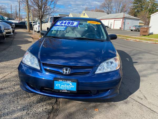 2004 *Honda* *Civic* *4dr Sedan LX Manual* Blue - cars & trucks - by... for sale in West Hartford, CT – photo 3