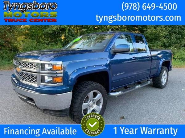 2015 Chevy Silverado LT Double Cab 4x4 - Lifted ! We Finance ! for sale in Tyngsboro, MA