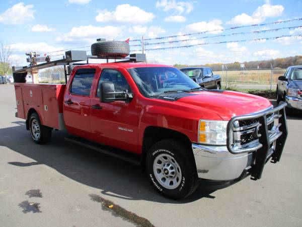 2014 chevrolet 3500 duramax diesel crew cab utility 4x4 4wd - cars &... for sale in Forest Lake, WI – photo 3