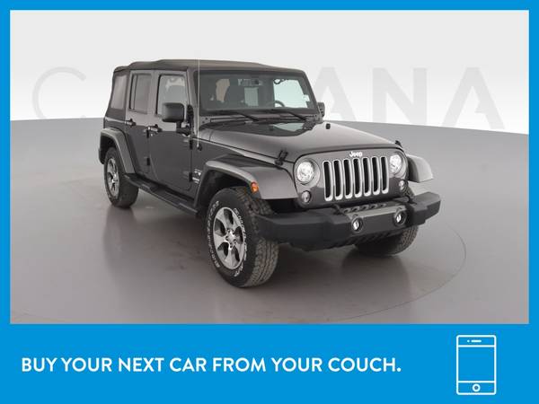 2017 Jeep Wrangler Unlimited Sahara Sport Utility 4D suv Gray for sale in Chicago, IL – photo 12