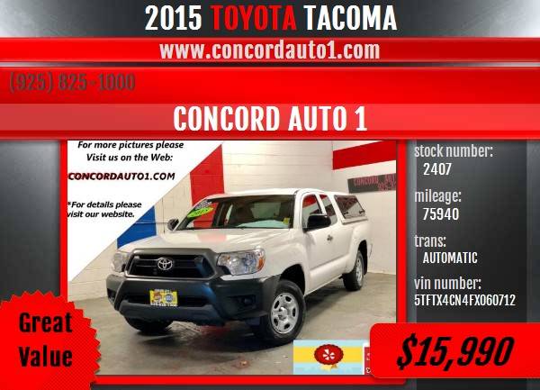 TOYOTA TACOMA *ONE OWNER* *WE FINANCE* *GREAT CONDITION* *CALIF TRUCK* for sale in Concord CA 94520, CA