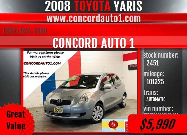 TOYOTA YARIS *WELL SERVICED* *EASY FINANCE* *VERY GOOD CONDITION* for sale in Concord CA 94520, CA