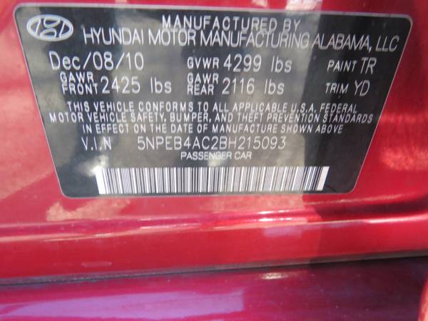 2011 Hyundai Sonata GLS Auto - - by dealer - vehicle for sale in Avenel, NJ – photo 22