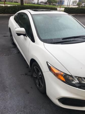 2015 Honda Civic coupe EX white for sale in Altamonte Springs, FL – photo 5