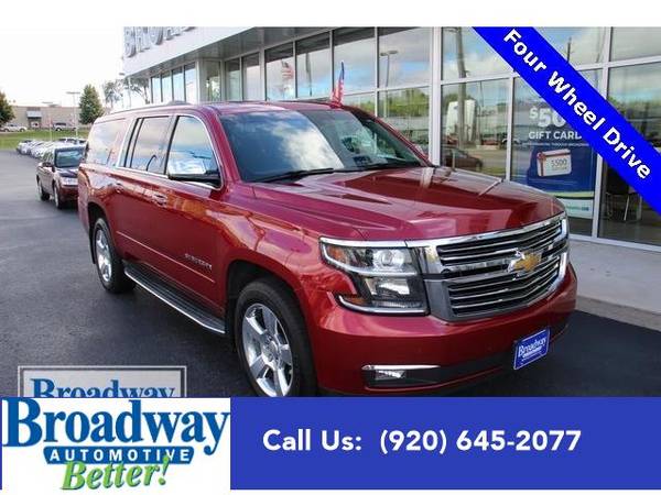 2015 Chevrolet Suburban SUV LTZ - Chevrolet Crystal Red Tintcoat for sale in Green Bay, WI