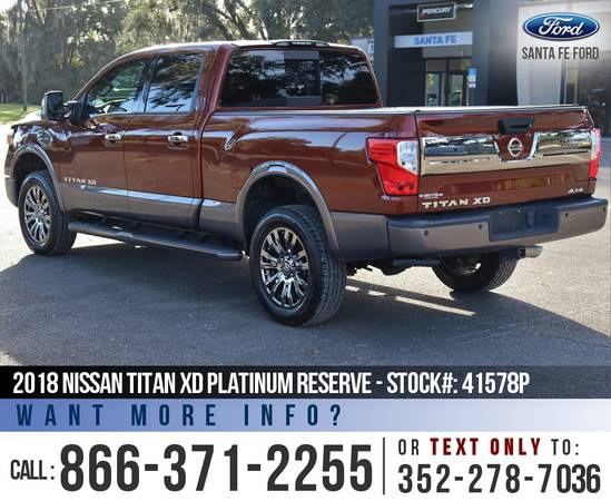 2018 NISSAN TITAN XD PLATINUM RESERVE Leather Seats, Diesel for sale in Alachua, FL – photo 5