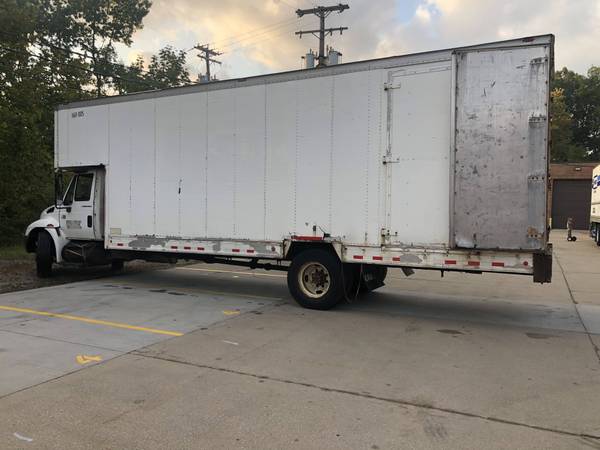 2002 International 4300 Moving Box Truck - cars & trucks - by owner... for sale in Bedford, OH