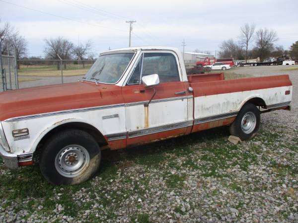 1971 Chevrolet 1/2 ton Long Bed PU - cars & trucks - by dealer -... for sale in Krebs, OK, OK