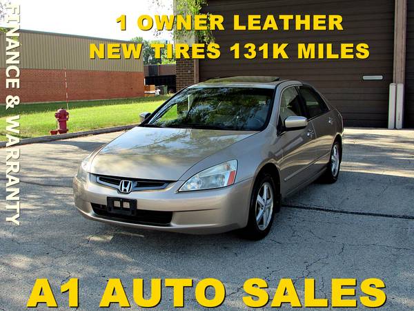 1 owner 2005 HONDA ACCORD EX-L 4cyl 131k warranty - cars & trucks -... for sale in Willowbrook, IL