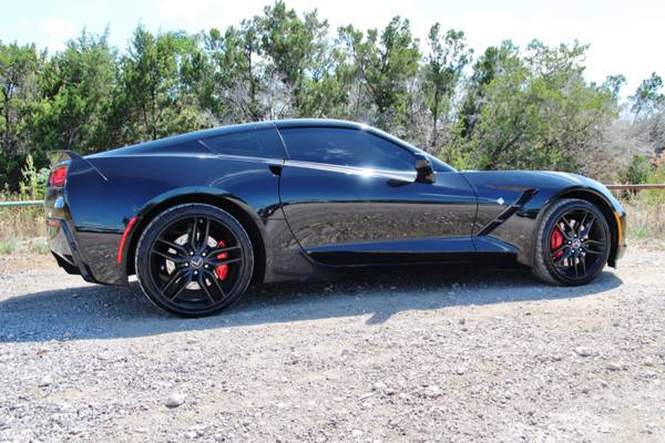 2014 CHEVROLET CORVETTE Z51 - 7 SPEED MANUAL - LOW MILES - BLK ON BLK! for sale in Liberty Hill, TX – photo 11