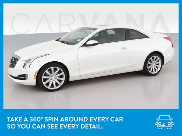 2018 Caddy Cadillac ATS Premium Luxury Coupe 2D coupe White for sale in Madison, WI – photo 3