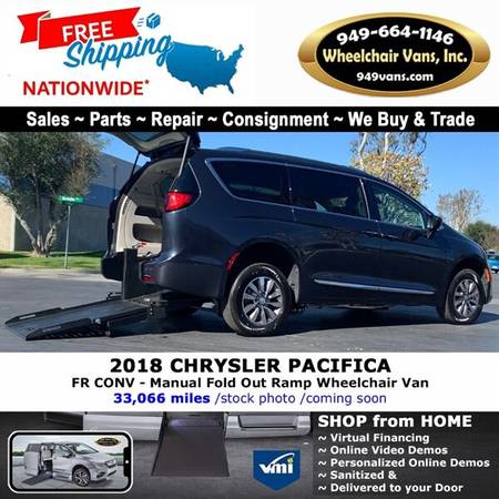 2018 Chrysler Pacifica LX Wheelchair Van FR Conversions - Manual Fo for sale in Laguna Hills, CA