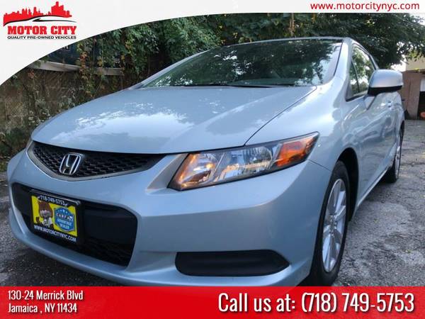 CERTIFIED 2012 HONDA CIVIC COUPE EX! LOADED! CLEAN CARFAX!LOW MILES! for sale in Jamaica, NY – photo 2