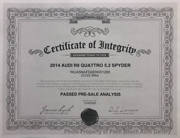 2014 *Audi* *R8 Spyder* *2dr Conv Auto quattro Spyder V - cars &... for sale in Boynton Beach , FL – photo 8