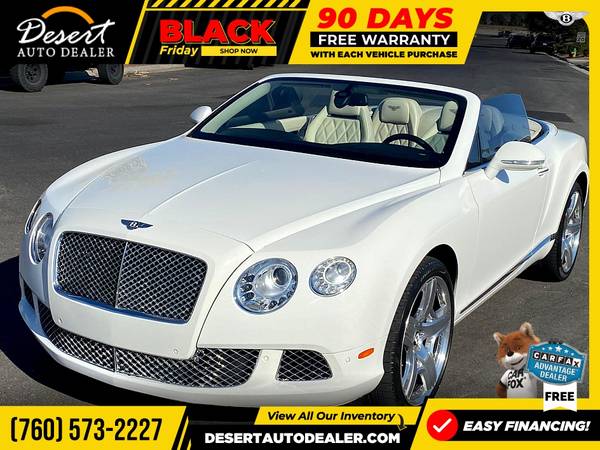 2014 Bentley Continental GT Convertible that's east on the budget -... for sale in Palm Desert , CA – photo 3