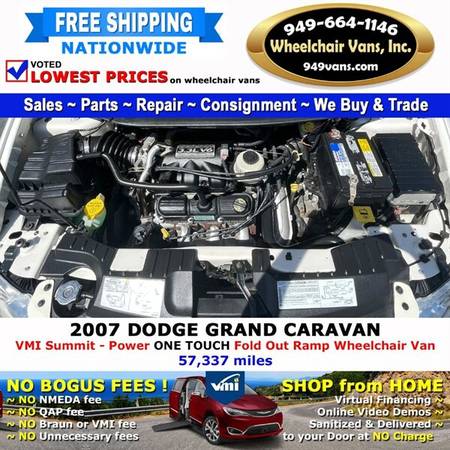 2007 Dodge Grand Caravan SE Wheelchair Van VMI Northstar - Power In for sale in LAGUNA HILLS, AZ – photo 15