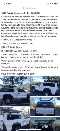 2014 Toyota Tacoma 4x4 Regular Cab for sale in Venice, CA – photo 4