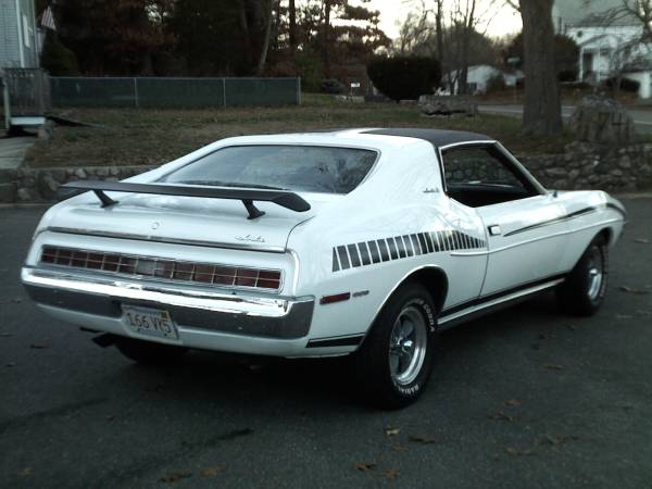 1972 AMC Javelin SST/ Factory 360/ Auto/ P.S/ P.D.B./ Factory A.C -... for sale in Peabody, MA – photo 4