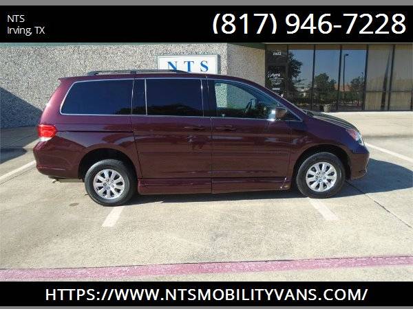 LEATHER 2010 HONDA ODYSSEY MOBILITY HANDICAPPED WHEELCHAIR RAMP VAN for sale in irving, TX – photo 2