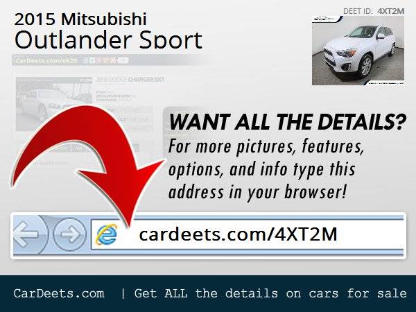 2015 Mitsubishi Outlander Sport, White Pearl - cars & trucks - by... for sale in Wall, NJ – photo 24