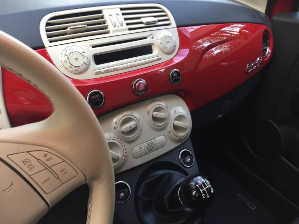 2012 Fiat 500 Convertible 1 owner only 35k great gift🎄 - cars &... for sale in West Linn, OR – photo 10