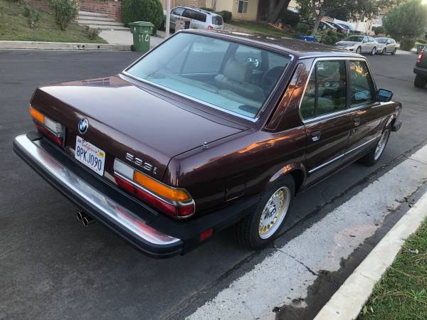 1984 BMW 533i E28, 5 Speed Manual........... $12,500 - cars & trucks... for sale in North Hollywood, CA – photo 3