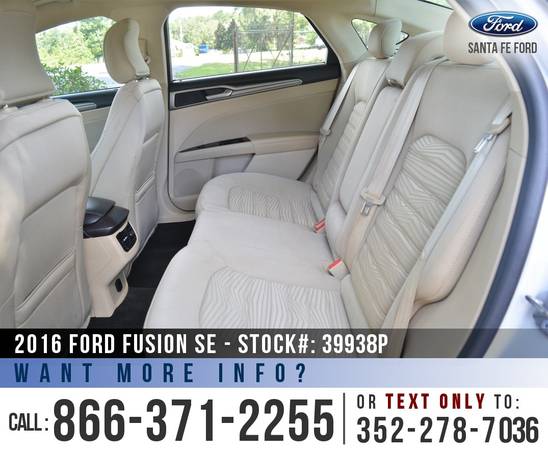 *** 2016 Ford Fusion SE *** SYNC - Bluetooth - Touchscreen - Camera for sale in Alachua, GA – photo 19