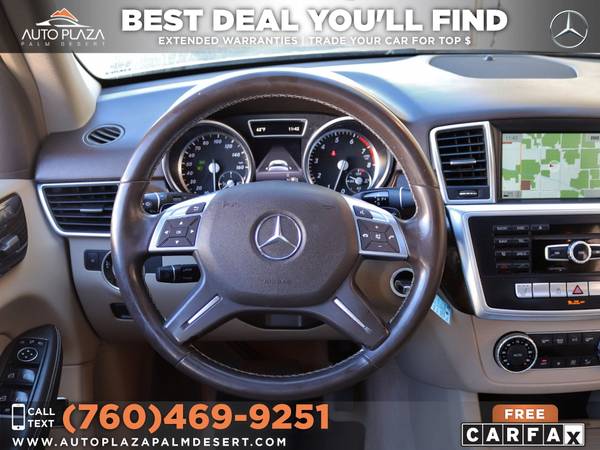 2015 Mercedes-Benz ML 350 with Service Records, Low Miles - cars & for sale in Palm Desert , CA – photo 10