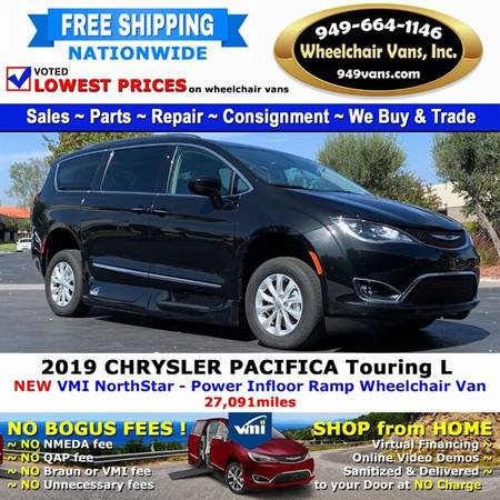 2019 Chrysler Pacifica Touring L Wheelchair Van VMI Northstar - Pow for sale in LAGUNA HILLS, NV – photo 4