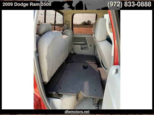 2009 Dodge Ram 3500 SLT 4X4 Dually Diesel - cars & trucks - by... for sale in Lewisville, TX – photo 23
