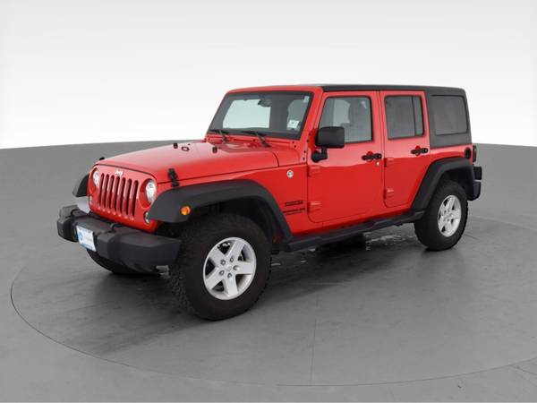 2017 Jeep Wrangler Unlimited Sport SUV 4D suv Red - FINANCE ONLINE -... for sale in Albany, NY – photo 3