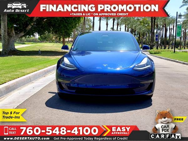 2018 Tesla Model 3 Mid Range Battery Only $591/mo! Easy Financing! -... for sale in Palm Desert , CA – photo 4