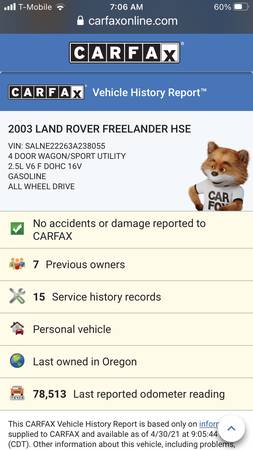 2003 Landrover AWD V6 - Pristine ! for sale in Bend, OR – photo 20