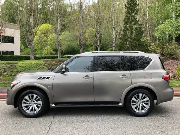2016 Infiniti QX80 4WD - Clean title, Low Miles, Loaded, Third Row for sale in Kirkland, WA – photo 8