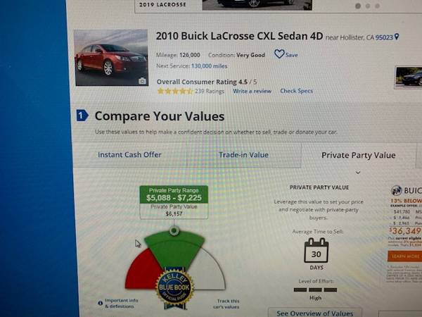 2010 Buick LaCrosse CXL for sale in Hollister, CA – photo 11
