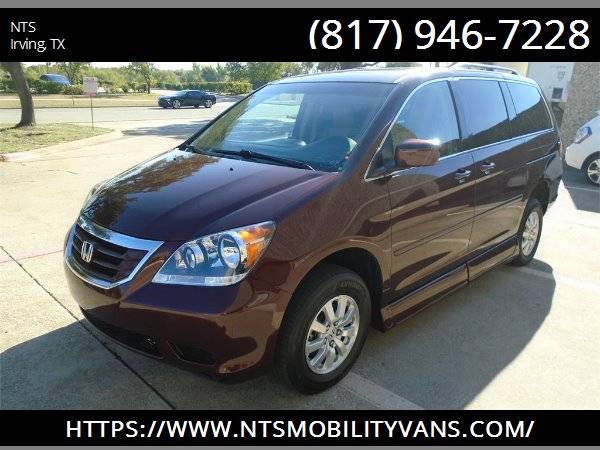 LEATHER 2010 HONDA ODYSSEY MOBILITY HANDICAPPED WHEELCHAIR RAMP VAN for sale in irving, TX – photo 5
