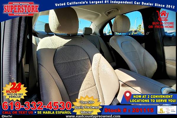 2016 MERCEDES-BENZ C-CLASS C 300 SEDAN-EZ FINANCING-LOW DOWN! - cars... for sale in El Cajon, CA – photo 7