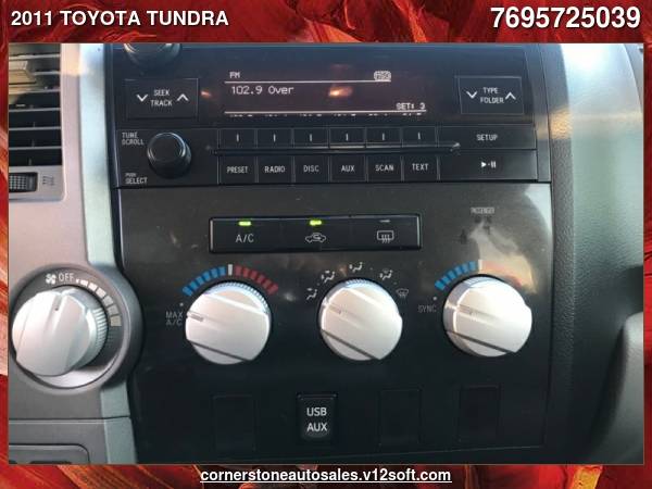 2011 TOYOTA TUNDRA CREWMAX SR5 - cars & trucks - by dealer - vehicle... for sale in Flowood, MS – photo 22
