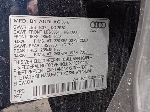 2018 Audi Q7 Premium Plus AWD All Wheel Drive SKU: JD000358 - cars & for sale in Plano, TX – photo 18