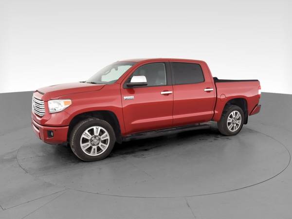 2014 Toyota Tundra CrewMax Platinum Pickup 4D 5 1/2 ft pickup Red for sale in Fort Myers, FL – photo 3