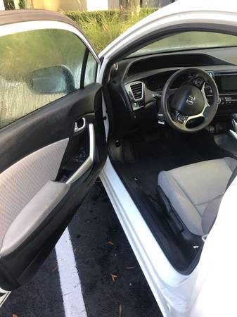 2015 Honda Civic coupe EX white for sale in Altamonte Springs, FL – photo 9