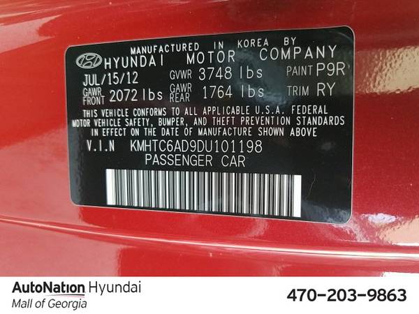 2013 Hyundai Veloster w/Gray Int SKU:DU101198 Hatchback for sale in Buford, GA – photo 24