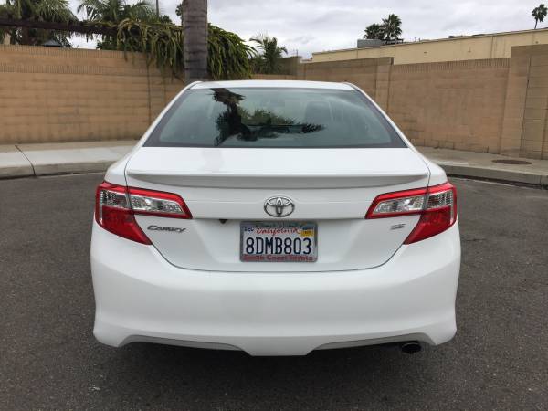 2014 Toyota Camry SE Origi One Owner White Look & Runs Like New... for sale in Fountain Valley, CA – photo 5