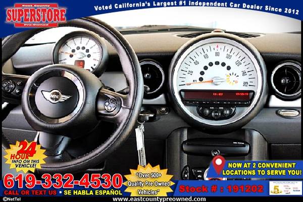 2011 MINI COOPER BASE hatchback-EZ FINANCING-LOW DOWN! for sale in El Cajon, CA – photo 10