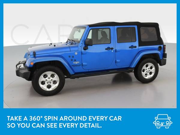 2015 Jeep Wrangler Unlimited Sahara Sport Utility 4D suv Blue for sale in Fort Oglethorpe, GA – photo 3