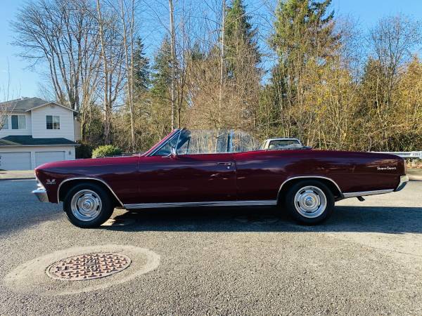 1966 Chevy Chevelle convertible for speed - cars & trucks - by owner... for sale in Lynnwood, CA – photo 2